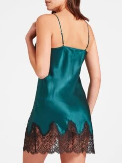 Seide Negligé TOI MON AMOUR Uni Farben Von Aubade -Pink Zebra kleidchen gr n spitze seide toi mon amour qs40 emeraude aubade 3 6 1 1