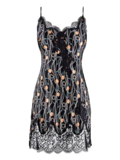 Seide Negligé TOI MON AMOUR Von Aubade -Pink Zebra kleidchen schwarz gold seide spitze toi mon amour qs40 tresor aubade