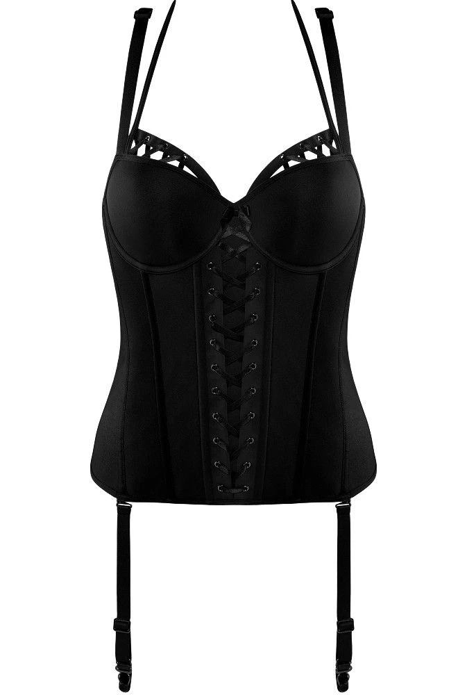 Balconette Korsett ANGEL OF HARLEM Schwarz Von Marlies Dekkers 6 Balconette Korsett ANGEL OF HARLEM Schwarz Von Marlies Dekkers – Bild 4