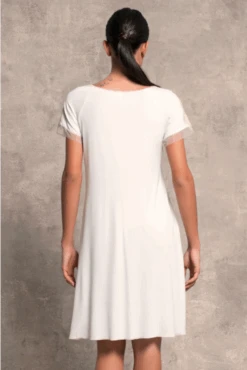 Kurzarm Nachthemd ROSA In Puderrosa Mit Spitze Von Paladini -Pink Zebra kurzes nachthemd rosa paladini 2