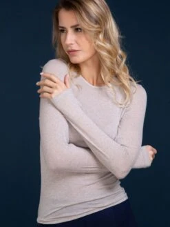 Langarmshirt Rundhals Von Artimaglia Voile Mit Kaschmir -Pink Zebra langarm shirt 81804 avena artimaglia 1