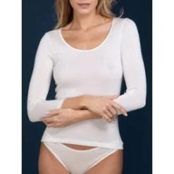 Merinowolle-Seide LANGARM SHIRT Von Artimaglia