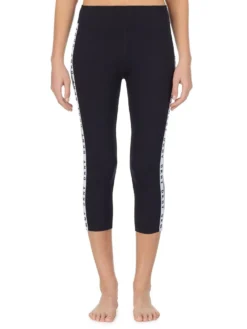 3/4 Leggings THE WARM UP Schwarz Von DKNY Sleepwear -Pink Zebra leggings 02 yi3822401 001 black 0018 dkny