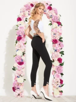 Leggings GREEN Von Trasparenze -Pink Zebra leggings green pantalone schwarz trasparenze 1