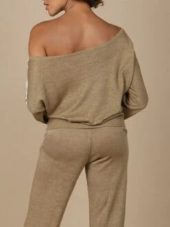 Leinen Pullover GLORIA No. 2 Spitze Von Marjolaine 13 Leinen Pullover GLORIA No. 2 Spitze Von Marjolaine -Pink Zebra leinen pullover gloria 9glo0501 bronze naturel marjolaine 2