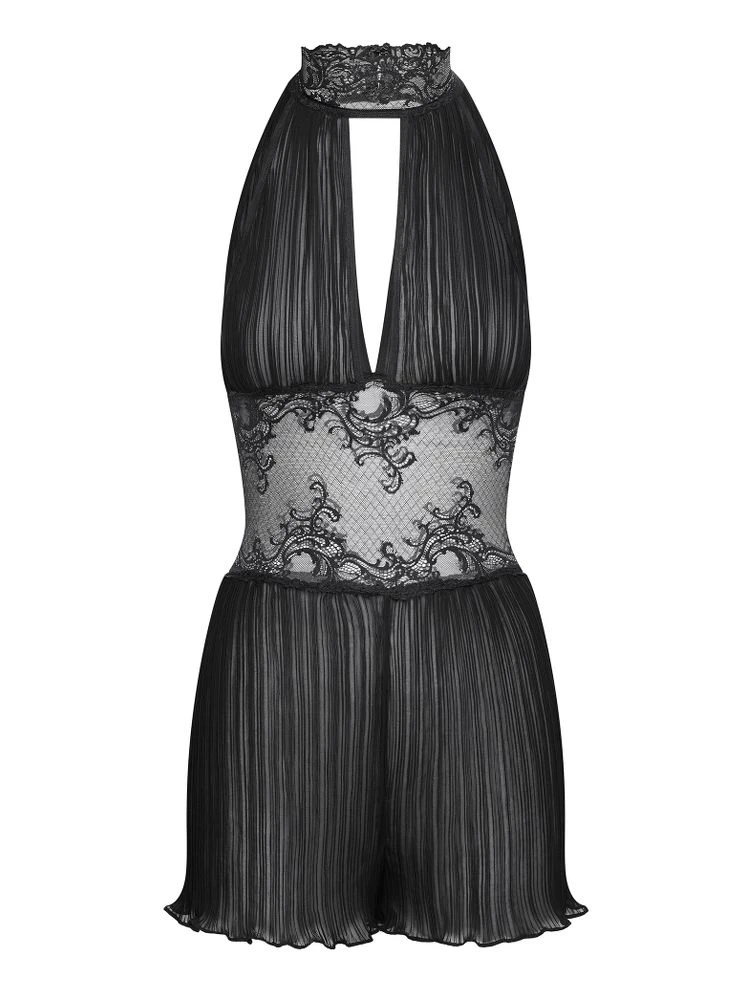 Lingerie Kleid Combishort Mozart Plissee Schwarz Von Cadolle 5 Lingerie Kleid Combishort Mozart Plissee Schwarz Von Cadolle – Bild 3