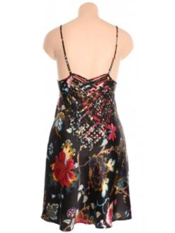 Seidennachthemd FIDJI SATIN Von Marjolaine 11 Seidennachthemd FIDJI SATIN Von Marjolaine -Pink Zebra marjolaine seide nachthemd fidji satin 4fid0101 floral ruecken 1