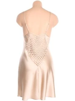 Seidennachthemd FIDJI SATIN Von Marjolaine 15 Seidennachthemd FIDJI SATIN Von Marjolaine -Pink Zebra marjolaine seide nachthemd fidji satin 4fid0101 sand ruecken