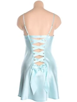 100% Seidennachthemd Satin GLYCINE Von Marjolaine 20 100% Seidennachthemd Satin GLYCINE Von Marjolaine -Pink Zebra marjolaine seide nachthemd glycine 3gly0101 hellblau ruecken