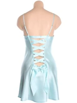 100% Seidennachthemd GLYCINE Von Marjolaine -Pink Zebra marjolaine seide nachthemd glycine 3gly0101 hellblau ruecken 4