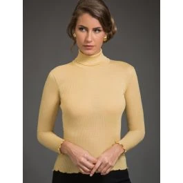 Merinowolle-Seide ROLLKRAGEN SHIRT Gerippt Von Artimaglia 3 Merinowolle-Seide ROLLKRAGEN SHIRT Gerippt Von Artimaglia