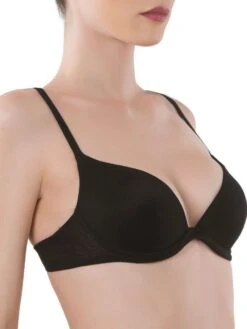 Push-Up BH ELLA Microtüll Von Cotton Club Rubino -Pink Zebra microfaser bh h13 ella schwarz cotton club dessous