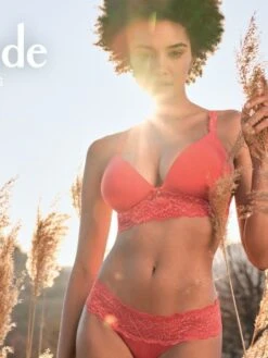 Triangel BH SWEETESSENCE IK Microfaser Mit Spitze Von Aubade -Pink Zebra microfaser dessous grenadine ikc10 ik26 2 sweetessence aubade 4