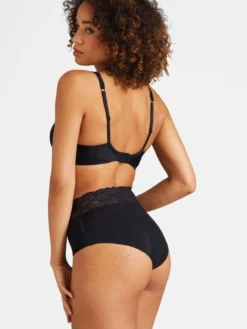 Hoher Slip SWEETESSENCE IK Laser Cut Von Aubade -Pink Zebra microfaser dessous ik24 noir 4 sweetessence aubade