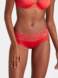 Shorty Slip SWEETESSENCE IK Laser Cut Uni Von Aubade -Pink Zebra microfaser dessous ik61 grnd 2 sweetessence aubade 7