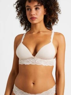 Triangel BH SWEETESSENCE IK Microfaser Uni Mit Spitze Von Aubade -Pink Zebra microfaser dessous ikc10 skin 3 sweetessence aubade 4 1