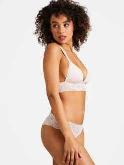 Triangel BH SWEETESSENCE IK Microfaser Uni Mit Spitze Von Aubade -Pink Zebra microfaser dessous ikc10 skin 5 sweetessence aubade 4 1