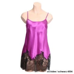 Seide Mini Combinette CHANTAGE Spitze Von Marjolaine -Pink Zebra mini combinette chantage 301 orchidee schwarz marjolaine 1