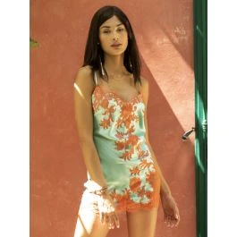 Seide Mini Combinette Kurz PHENIX No. 2 Von Marjolaine 3 Seide Mini Combinette Kurz PHENIX No. 2 Von Marjolaine