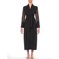 Morgenmantel JASMINE Schwarz Aus Modal Von Imec