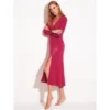 Langarm Nachtkleid LAMPONE Himbeer-rot Von Chiara Fiorini -Pink Zebra modal nachthemd g0634bis himbeere chiara fiorini 1
