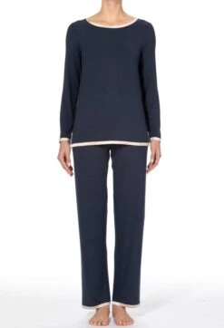 Pyjama GIADA Dunkelblau Aus Modal Von Imec -Pink Zebra modal pyjama giada dunkelblau 72593 imec 3