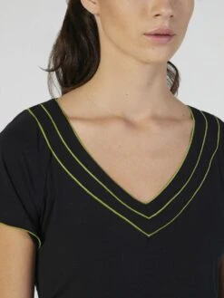 Modal Pyjama Schwarz-kiwigrün Von Verdiani -Pink Zebra modal pyjama schwarz 4521 verdiani 3