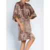 100% Seide Kimono FAUVE AMOUR Mit Panther-Print Von Lise Charmel -Pink Zebra morgenmantel fauve amor alh2079 lise charmel 2