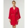 Samt Kimono DANY Von Vivis Mit Seide -Pink Zebra morgenmantel kurz seidensamt v00038 dany geranio rot vivis 2