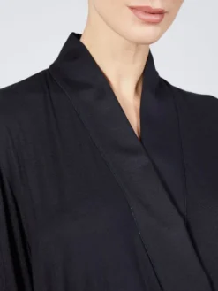 Modal Morgenmantel BASIC Lang Oder Kurz Von Verdiani -Pink Zebra morgenmantel lang modal schwarz 4610 verdiani 3 3