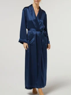 100% Seide Morgenmantel Lang GIGLIOLA Uni Von Vivis 13 100% Seide Morgenmantel Lang GIGLIOLA Uni Von Vivis -Pink Zebra morgenmantel seide lang v00285 gigliola nachtblau vivis 3 6