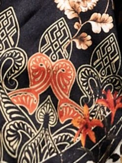 Seide Neglige CHRISTMAS CAPSULE Schwarz-gold Von Chiara Fiorini -Pink Zebra muster seide cf900 chiara fiorini 1 2