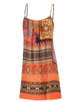 100% Seide Nachthemd CHILI Von Eva B. Bitzer -Pink Zebra nachthemd chili seide eva b bitzer 1