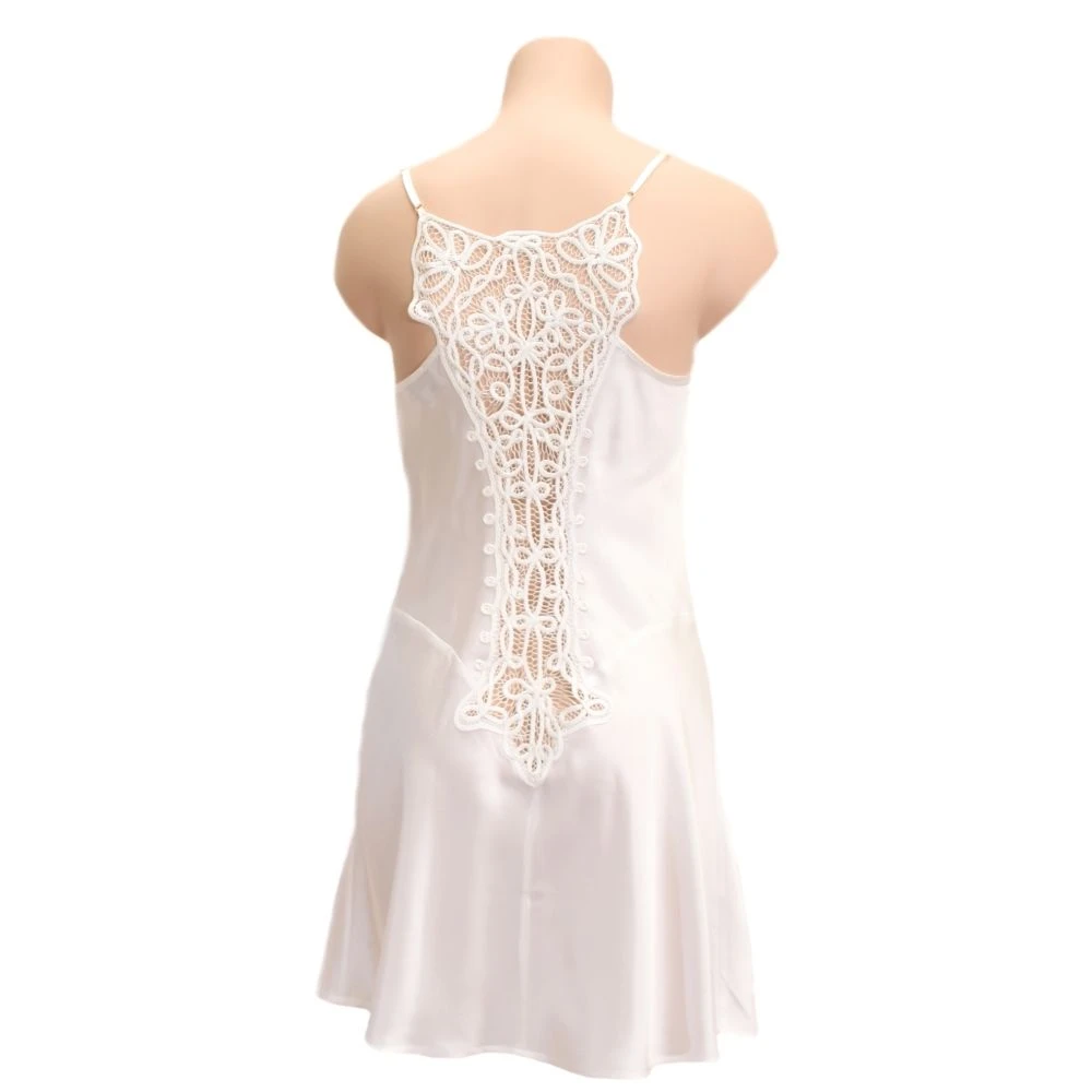 Seidennachthemd Seide SOIE UNIE "177" Von Marjolaine 4 Seidennachthemd Seide SOIE UNIE "177" Von Marjolaine – Bild 2