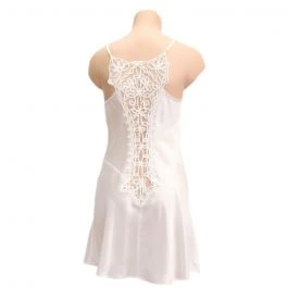 Seidennachthemd Seide SOIE UNIE "177" Von Marjolaine 3 Seidennachthemd Seide SOIE UNIE "177" Von Marjolaine