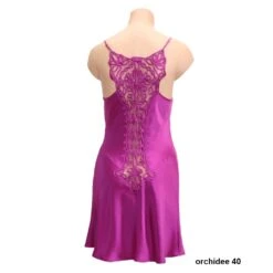 Seidennachthemd Seide SOIE UNIE "177" Uni Von Marjolaine 13 Seidennachthemd Seide SOIE UNIE "177" Uni Von Marjolaine -Pink Zebra nachthemd seide soie unie 177 orchidee 40 marjolaine 1 1 1