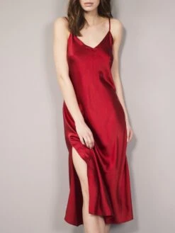 Stretchseide Nachtkleid SLOANE STREET Exclusiv Eva B. Bitzer -Pink Zebra nachtkleid 27319298 sloane street rot eva bitzer