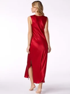 Seide Nachthemd PIA Rot Mit Spitze Von Vivis 12 Seide Nachthemd PIA Rot Mit Spitze Von Vivis -Pink Zebra nachtkleid pia v00746 vivis 3