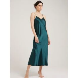 100% Seide Nachtkleid Lang DORINE Uni Von Vivis 3 100% Seide Nachtkleid Lang DORINE Uni Von Vivis