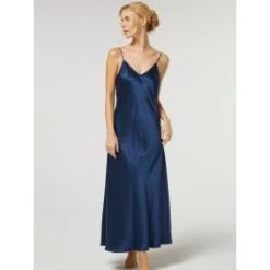 100% Seide Nachtkleid Lang DORINE Von Vivis