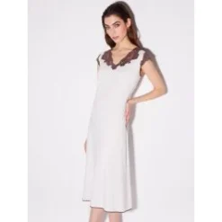 Modal Nachthemd CORDA Hellbeige Von Chiara Fiorini
