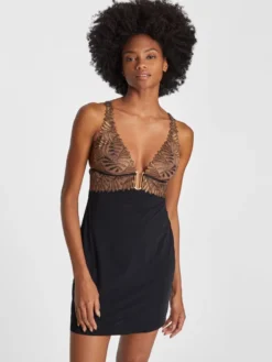 Negligé SENSORY ILLUSION Von Aubade X Iris Van Herpen -Pink Zebra neglige gold schwarz rc40 sensory illusion aubade 3 1