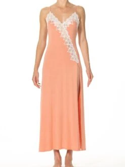 Modal Neglige BOUQUET Lachs-rosé Von Ritratti 7 Modal Neglige BOUQUET Lachs-rosé Von Ritratti -Pink Zebra neglige lang modal lachs rose bouquet 72487 ritratti 1