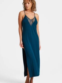 Langes Negligé LAZY DAYS Mit Modal Und Seide Von Aubade -Pink Zebra neglige lang rl45 gruen lazy days aubade 5