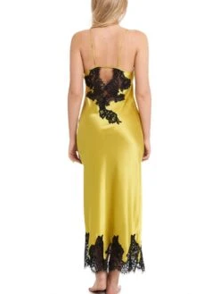 Seiden-Neglige Lang MAILIN No. 2 Satin Mit Spitze Von GATTINA -Pink Zebra neglige lang seide 393307 juicy green gattina