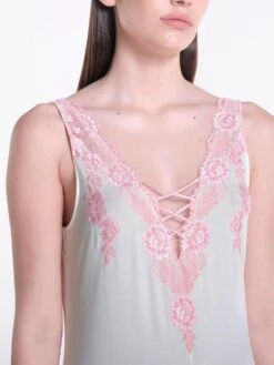 Modal Neglige Lang GERMOGLIO No. 2 Zartgrün Von Verdiani -Pink Zebra neglige modal zartgruen 4901 verdiani woman 4