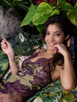 Seide Neglige NYMPHE No. 3 Kurz Exklusiv Marjolaine 35 Seide Neglige NYMPHE No. 3 Kurz Exklusiv Marjolaine -Pink Zebra neglige nymphe kaki violet 4nym0103 marjolaine 8 1