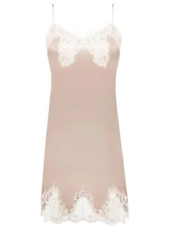 Negligé SPLENDEUR SOIE Mit Seide Von Lise Charmel -Pink Zebra neglige seide alc1080 nude splendeur soie lise charmel