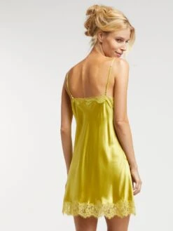 Seide Neglige LUANA Von Vivis -Pink Zebra neglige seide luana v00128 senfgelb vivis 3