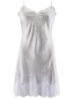 Seide Negligé SOIE D´AMOUR Mit Spitze Von Aubade -Pink Zebra negligee seide silber ms40 soie d amour aubade 3